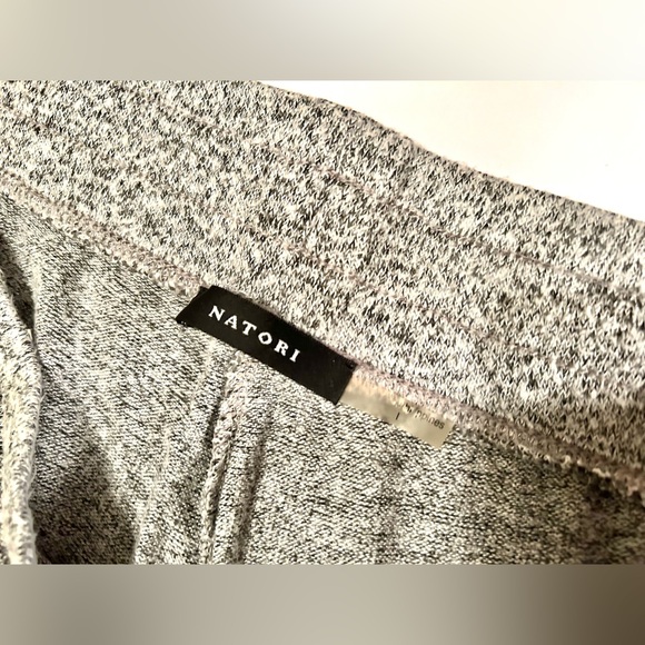 Women’s Natori  Heather Gray Sweater Lounge Joggers, Size Large - Picture 5 of 5